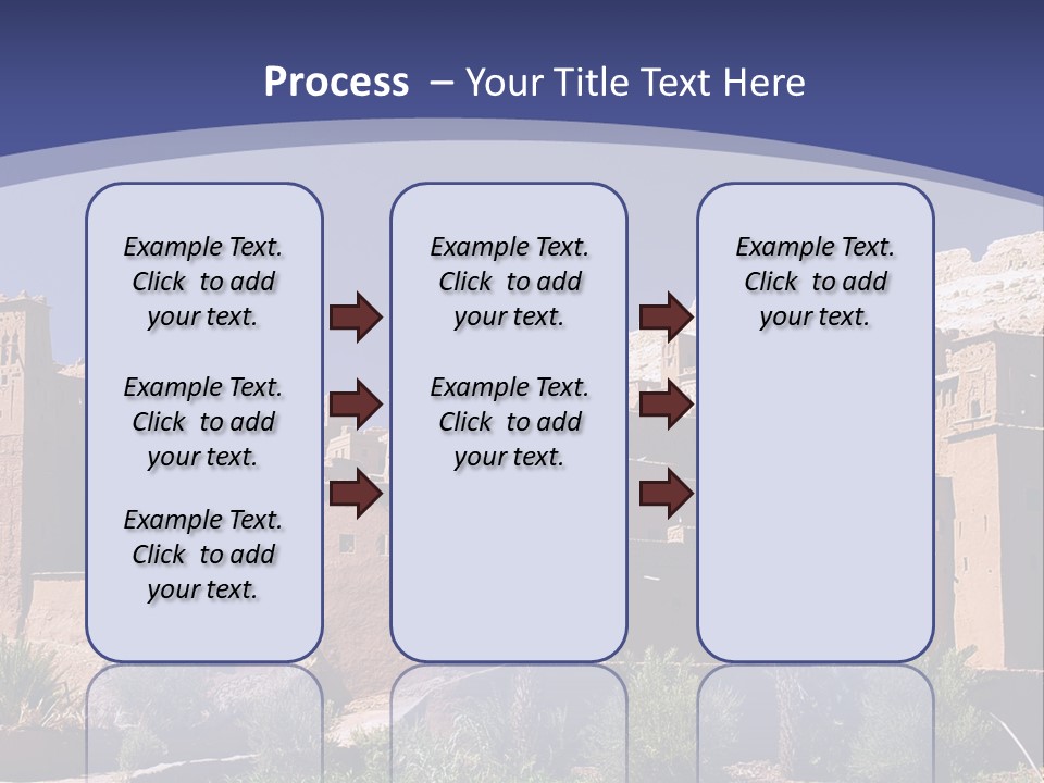 A Picture Of A Desert Town With A Sky Background PowerPoint Template