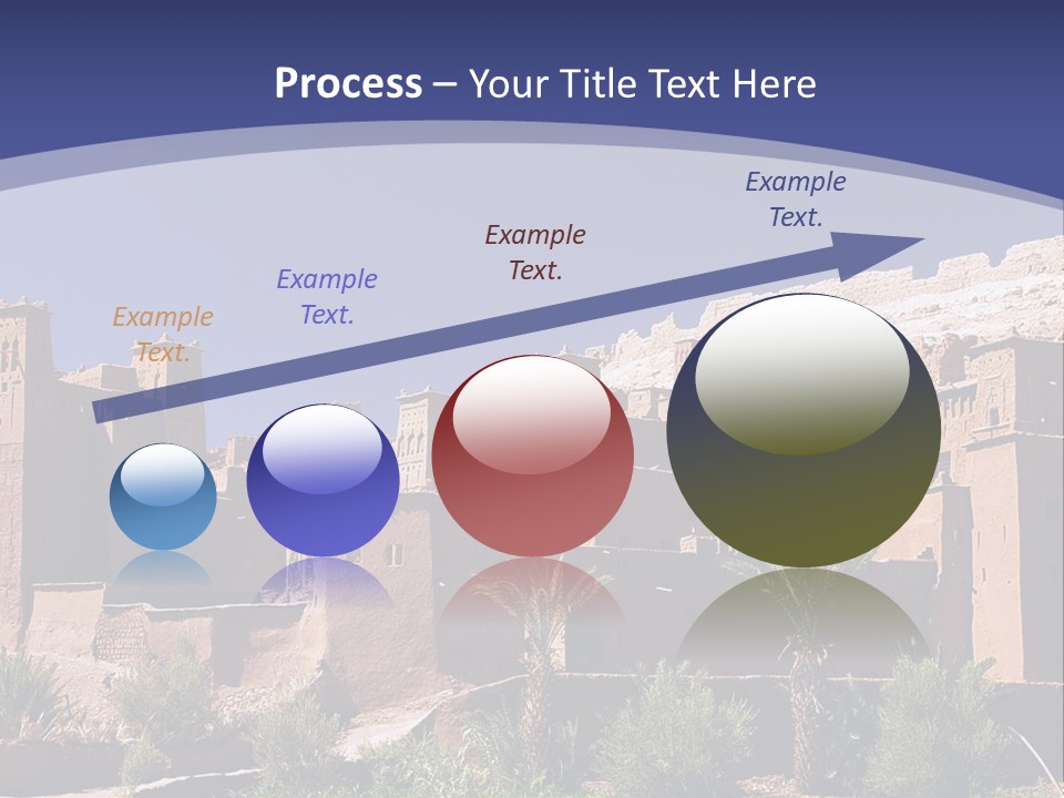 A Picture Of A Desert Town With A Sky Background PowerPoint Template