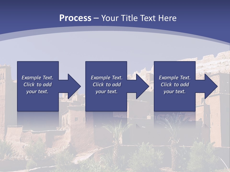 A Picture Of A Desert Town With A Sky Background PowerPoint Template
