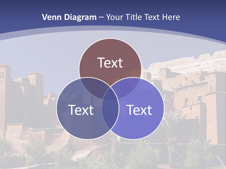 A Picture Of A Desert Town With A Sky Background PowerPoint Template