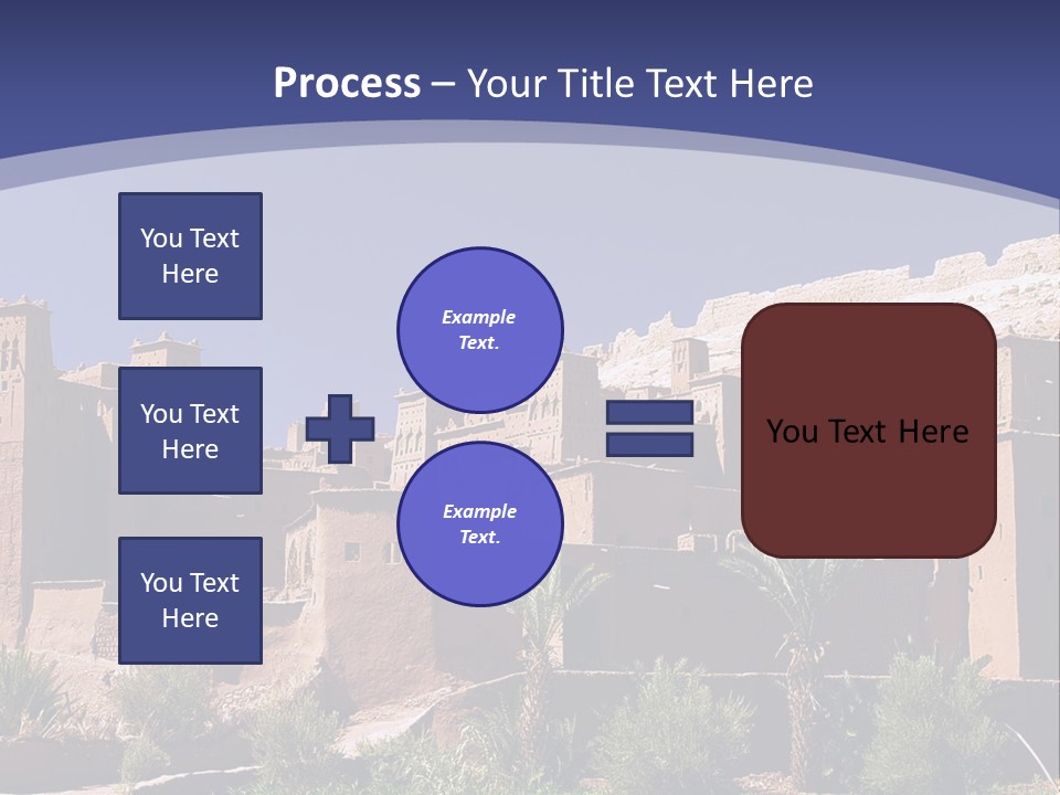 A Picture Of A Desert Town With A Sky Background PowerPoint Template