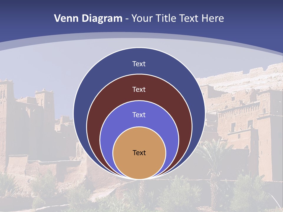 A Picture Of A Desert Town With A Sky Background PowerPoint Template