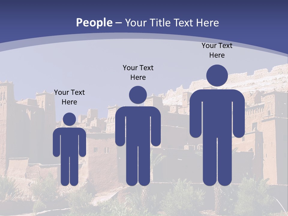 A Picture Of A Desert Town With A Sky Background PowerPoint Template