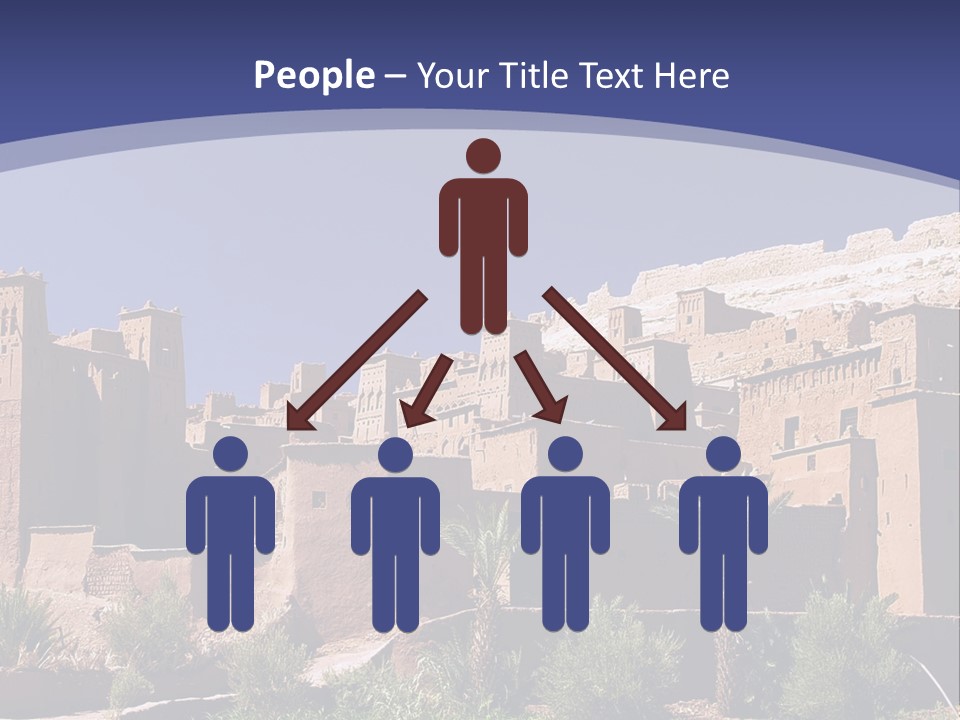 A Picture Of A Desert Town With A Sky Background PowerPoint Template