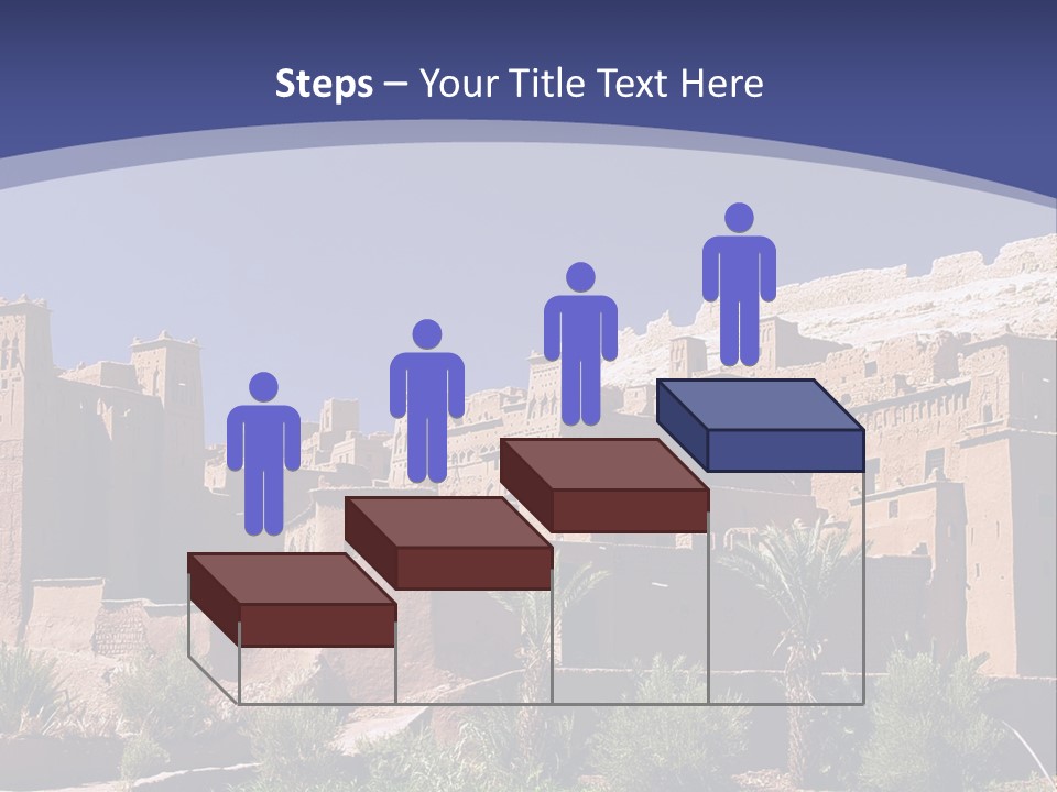 A Picture Of A Desert Town With A Sky Background PowerPoint Template