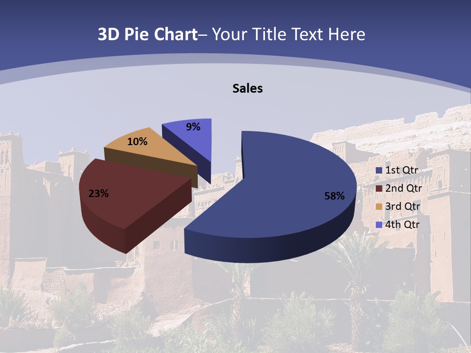 A Picture Of A Desert Town With A Sky Background PowerPoint Template