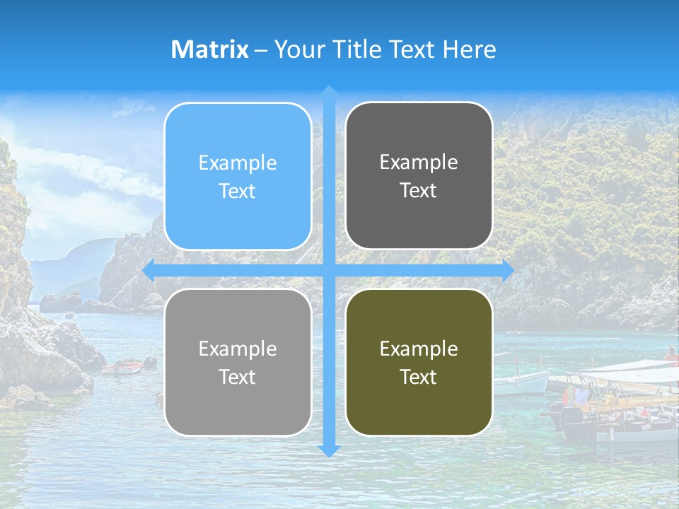 A Group Of Boats Floating On Top Of A Body Of Water PowerPoint Template