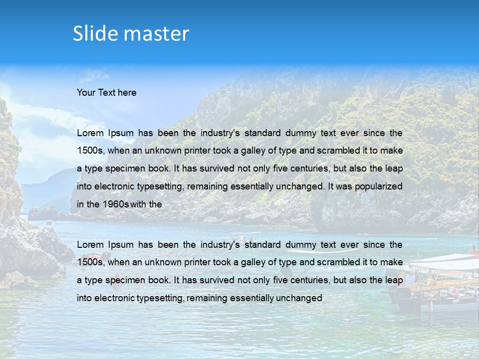 A Group Of Boats Floating On Top Of A Body Of Water PowerPoint Template