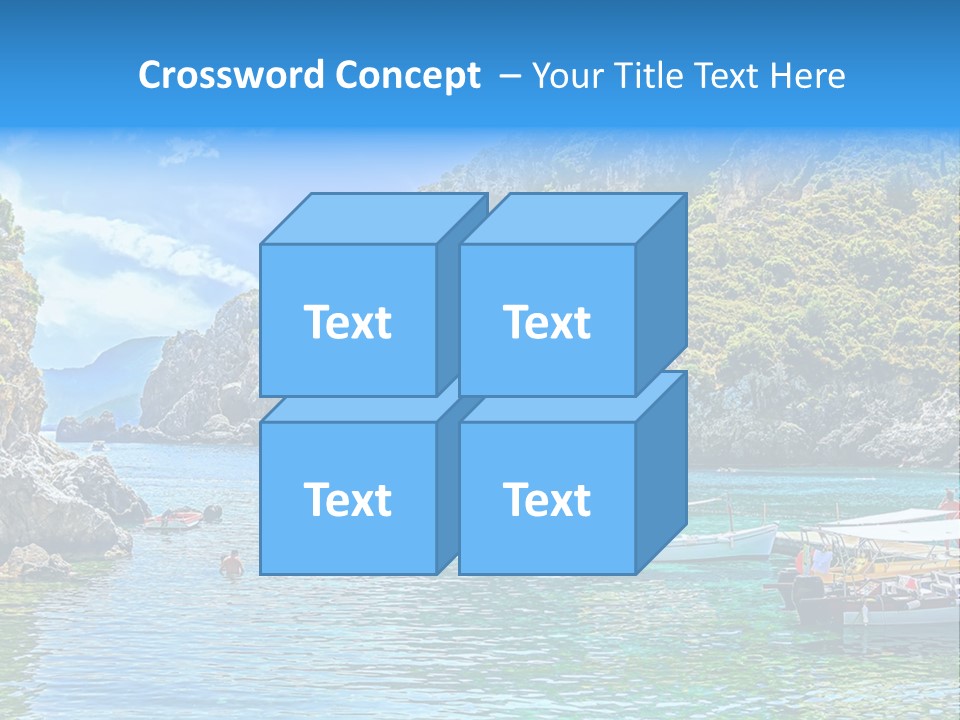 A Group Of Boats Floating On Top Of A Body Of Water PowerPoint Template