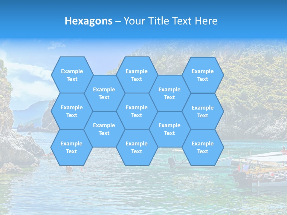 A Group Of Boats Floating On Top Of A Body Of Water PowerPoint Template