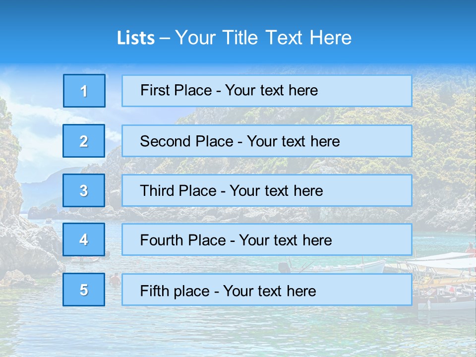 A Group Of Boats Floating On Top Of A Body Of Water PowerPoint Template