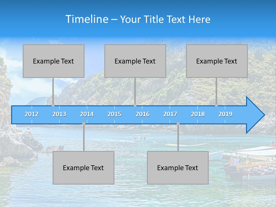 A Group Of Boats Floating On Top Of A Body Of Water PowerPoint Template