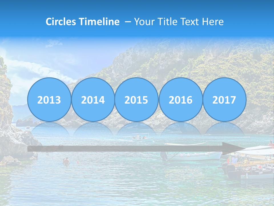 A Group Of Boats Floating On Top Of A Body Of Water PowerPoint Template