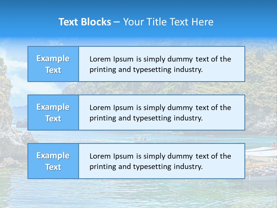 A Group Of Boats Floating On Top Of A Body Of Water PowerPoint Template