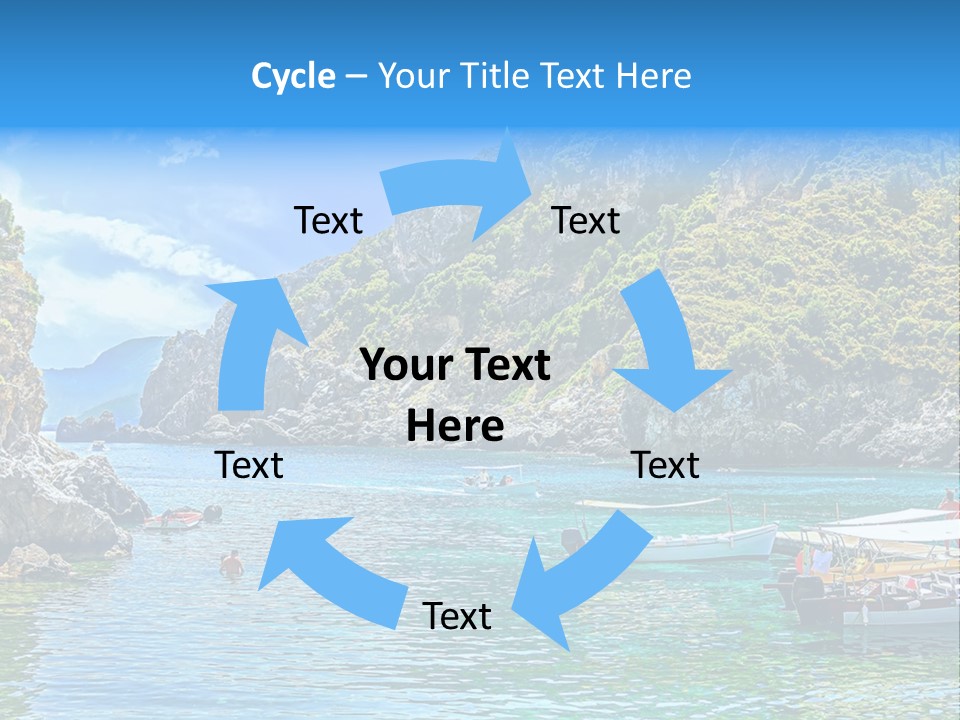 A Group Of Boats Floating On Top Of A Body Of Water PowerPoint Template