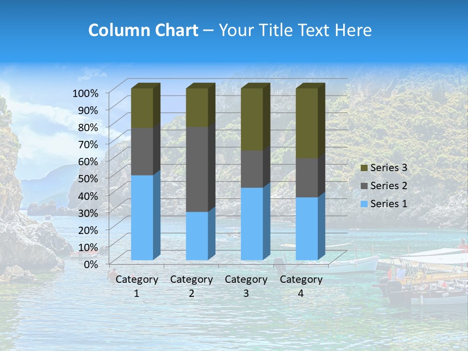 A Group Of Boats Floating On Top Of A Body Of Water PowerPoint Template