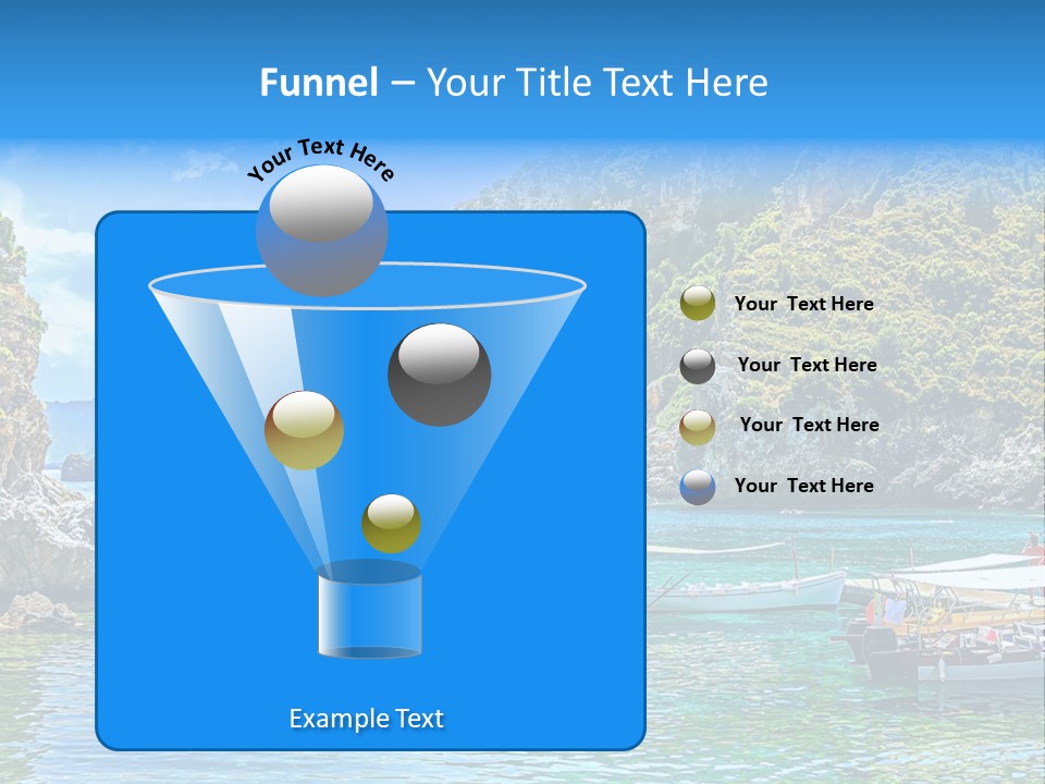 A Group Of Boats Floating On Top Of A Body Of Water PowerPoint Template