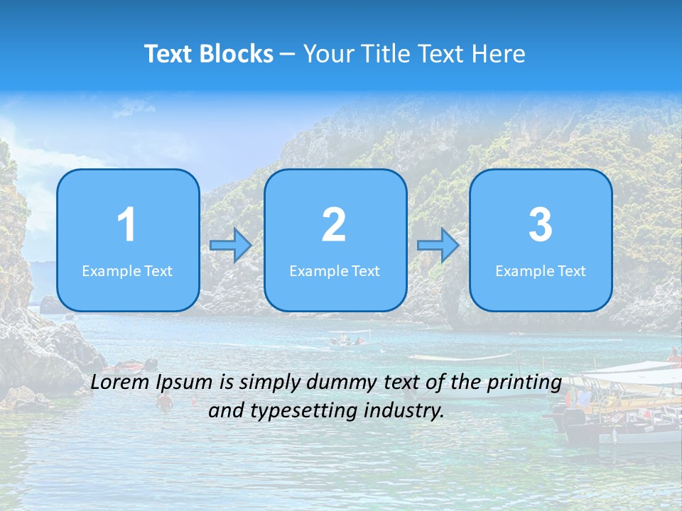 A Group Of Boats Floating On Top Of A Body Of Water PowerPoint Template