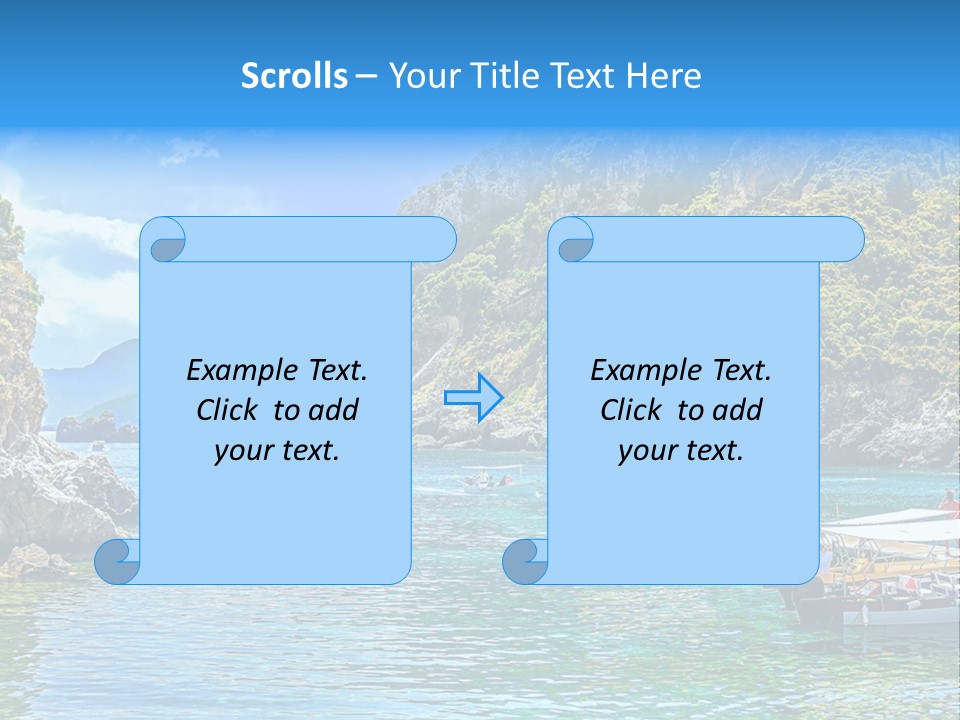 A Group Of Boats Floating On Top Of A Body Of Water PowerPoint Template