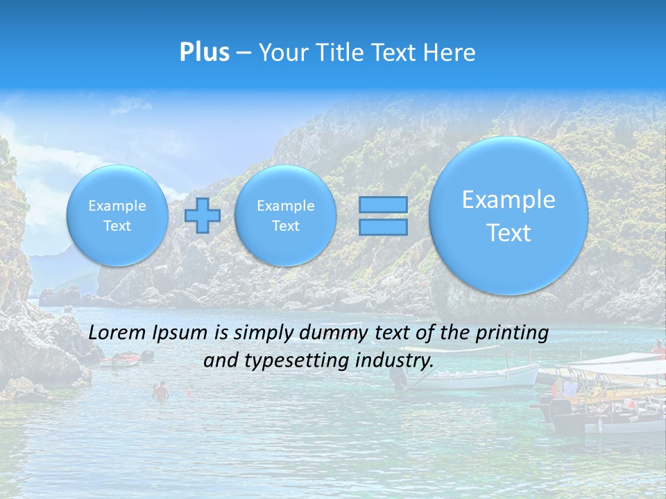 A Group Of Boats Floating On Top Of A Body Of Water PowerPoint Template