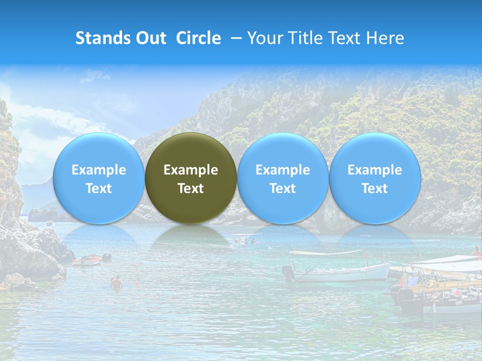 A Group Of Boats Floating On Top Of A Body Of Water PowerPoint Template