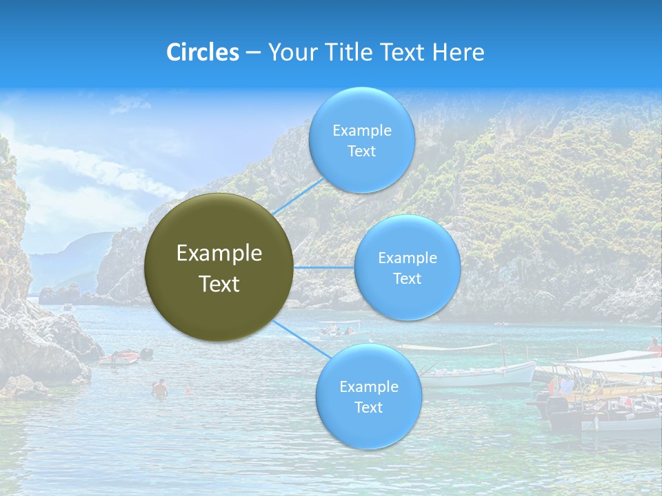 A Group Of Boats Floating On Top Of A Body Of Water PowerPoint Template