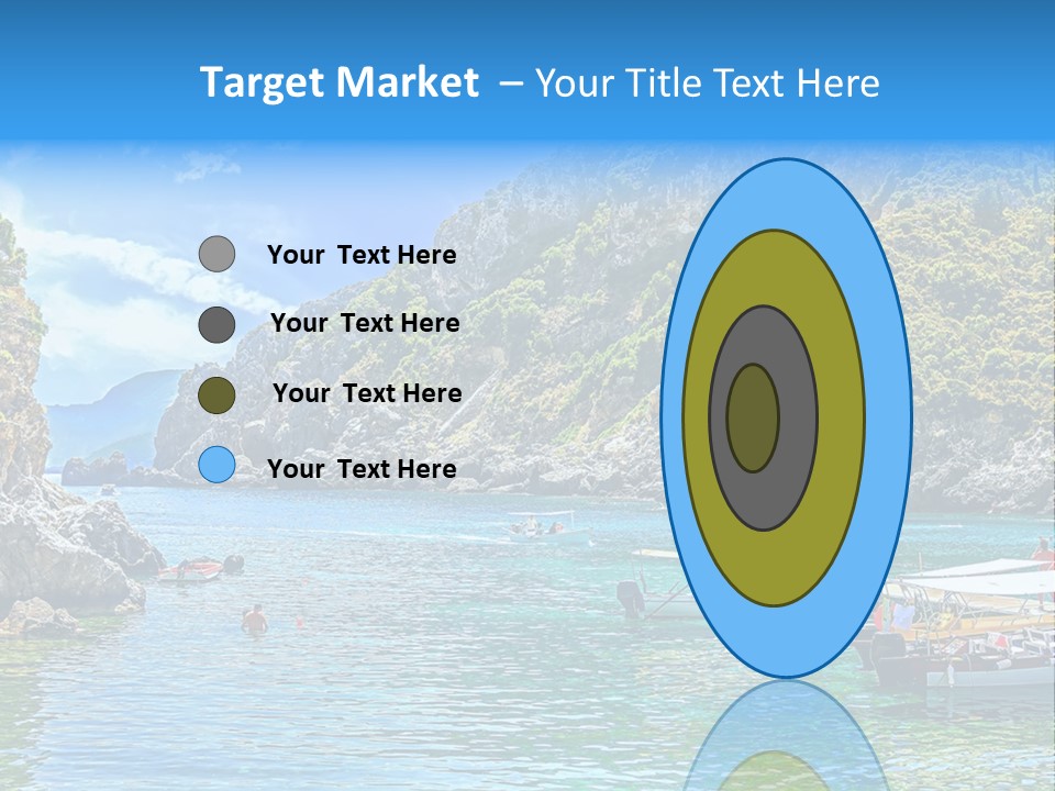 A Group Of Boats Floating On Top Of A Body Of Water PowerPoint Template