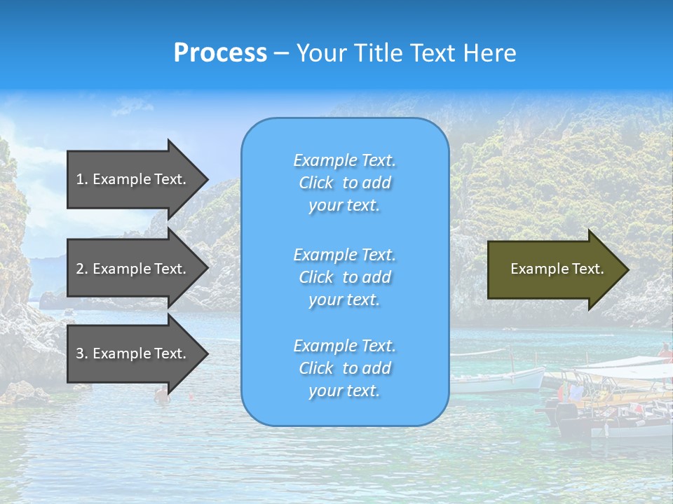 A Group Of Boats Floating On Top Of A Body Of Water PowerPoint Template