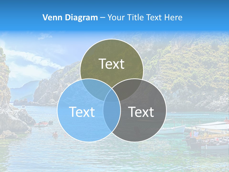 A Group Of Boats Floating On Top Of A Body Of Water PowerPoint Template