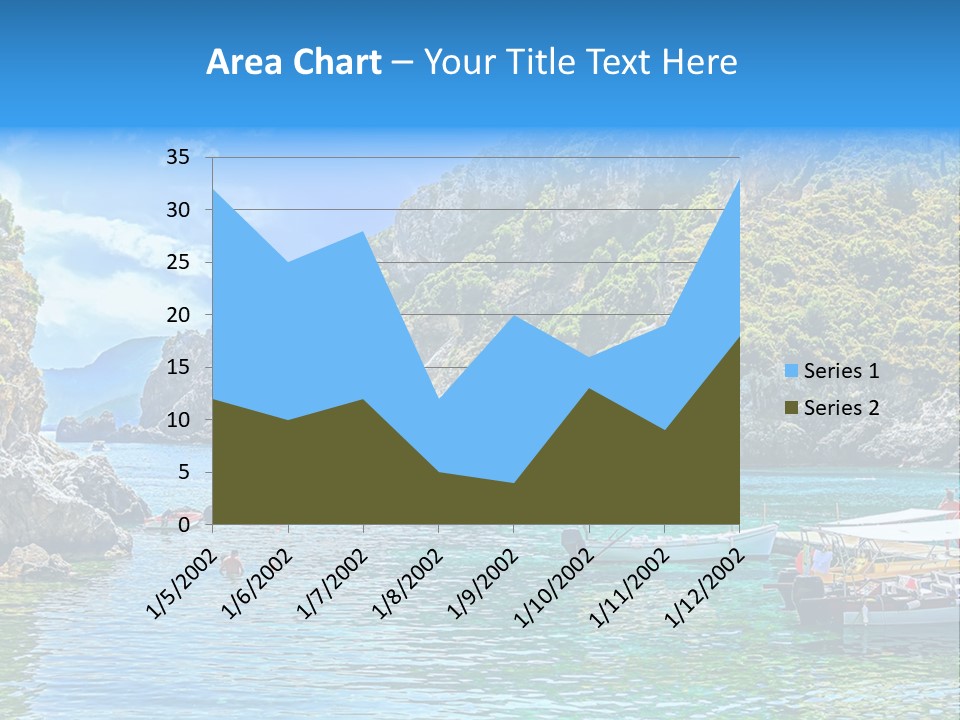 A Group Of Boats Floating On Top Of A Body Of Water PowerPoint Template