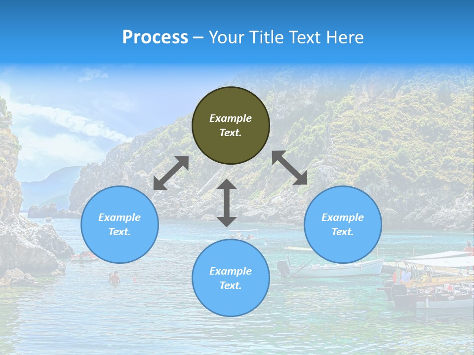 A Group Of Boats Floating On Top Of A Body Of Water PowerPoint Template