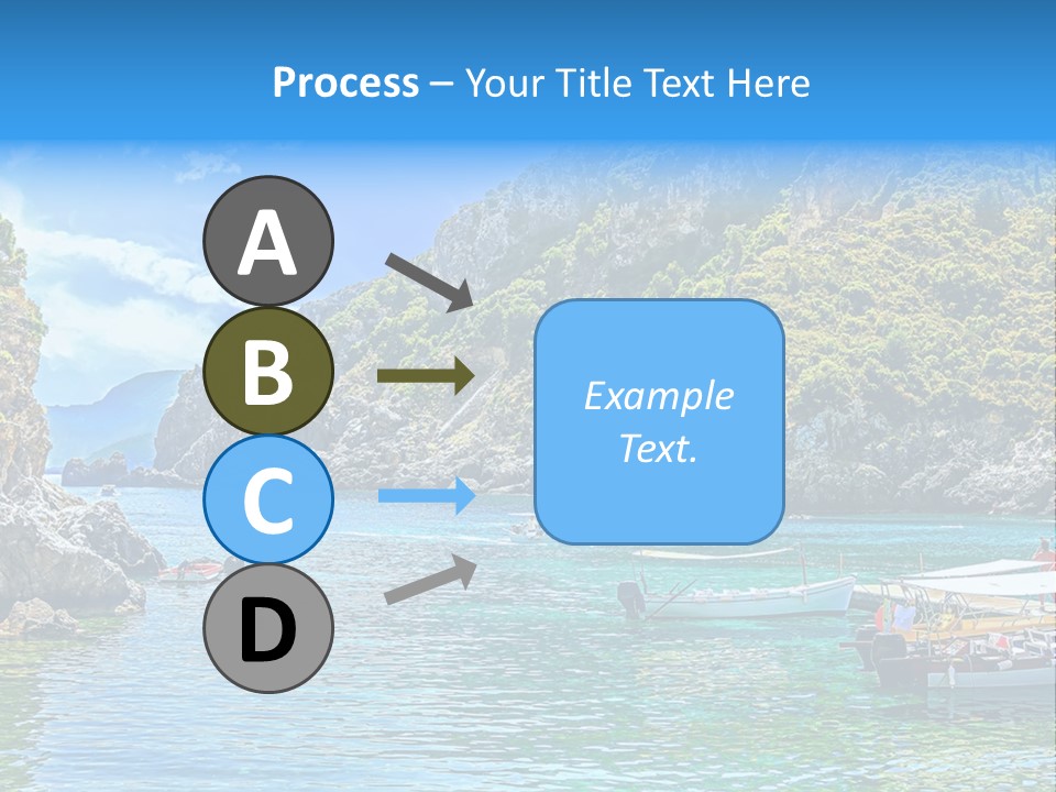 A Group Of Boats Floating On Top Of A Body Of Water PowerPoint Template