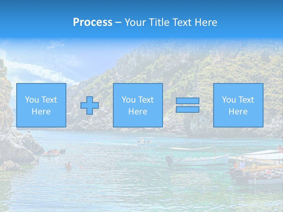 A Group Of Boats Floating On Top Of A Body Of Water PowerPoint Template