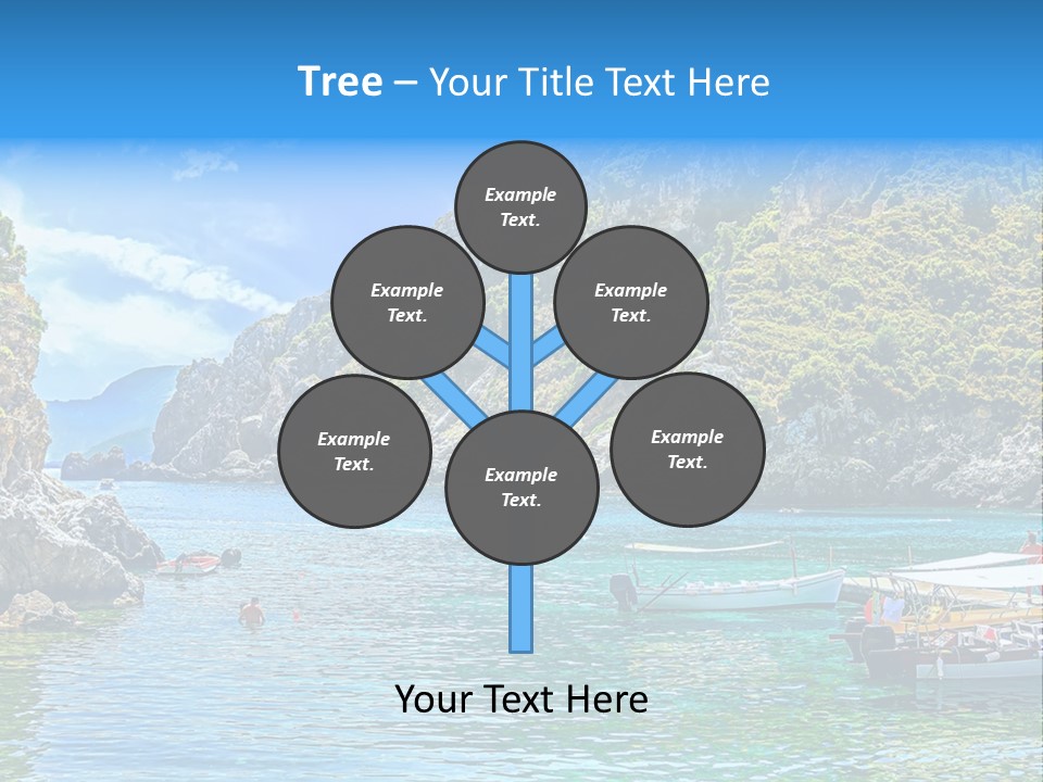 A Group Of Boats Floating On Top Of A Body Of Water PowerPoint Template