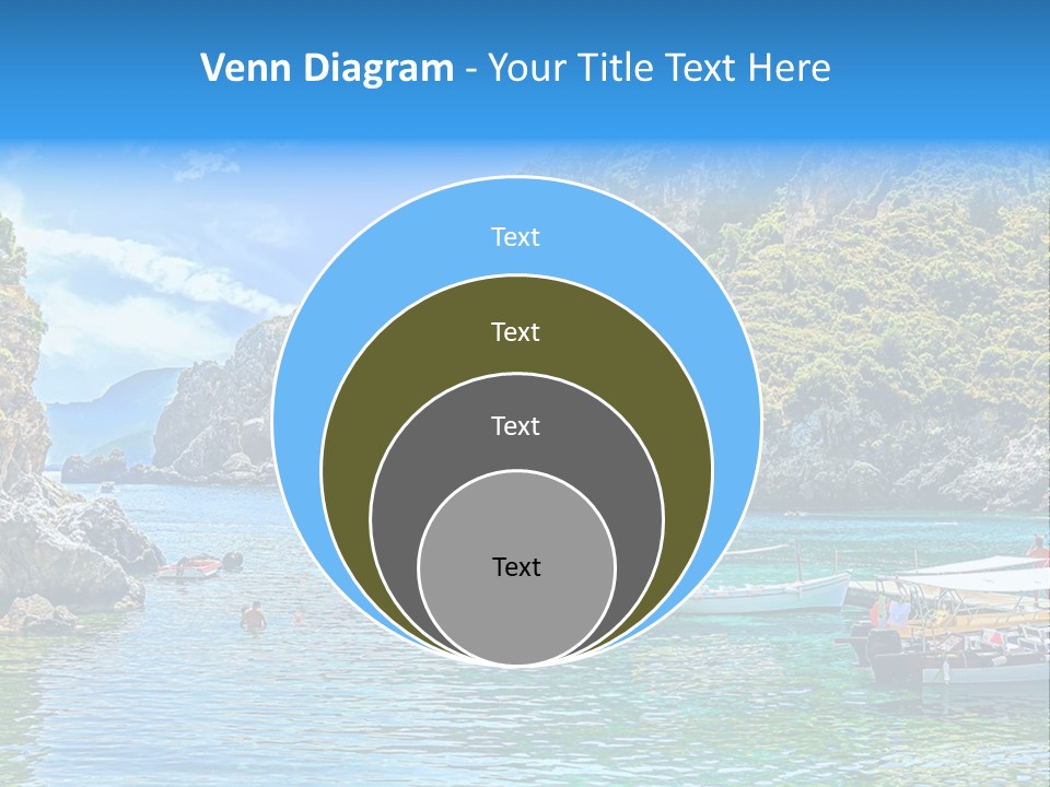 A Group Of Boats Floating On Top Of A Body Of Water PowerPoint Template