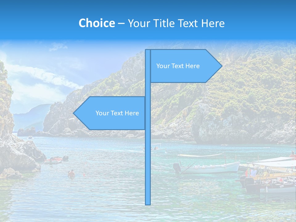 A Group Of Boats Floating On Top Of A Body Of Water PowerPoint Template