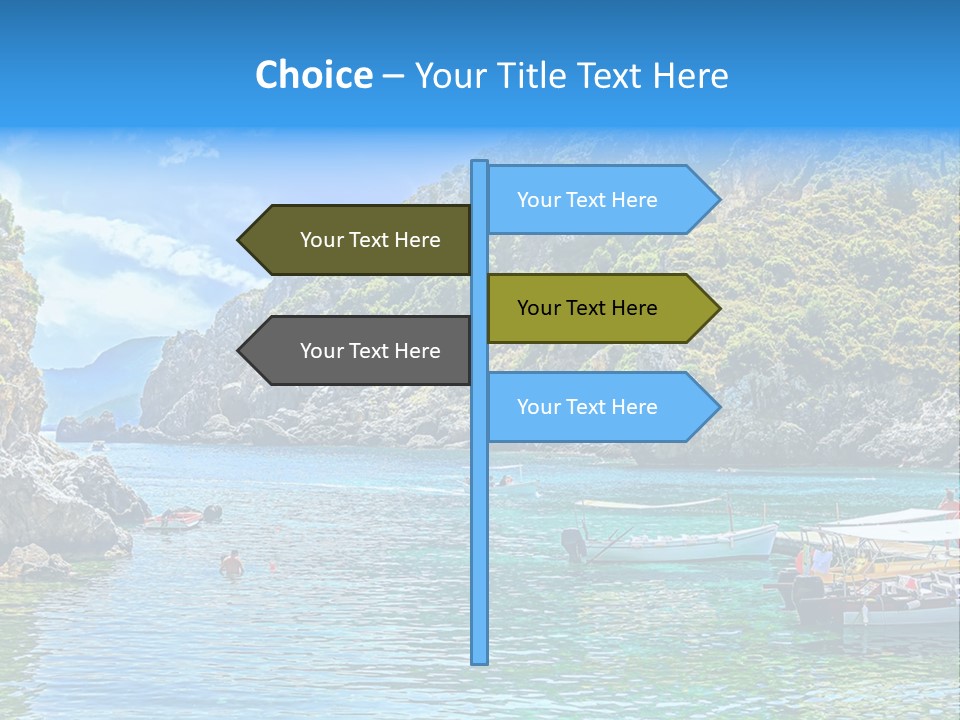 A Group Of Boats Floating On Top Of A Body Of Water PowerPoint Template