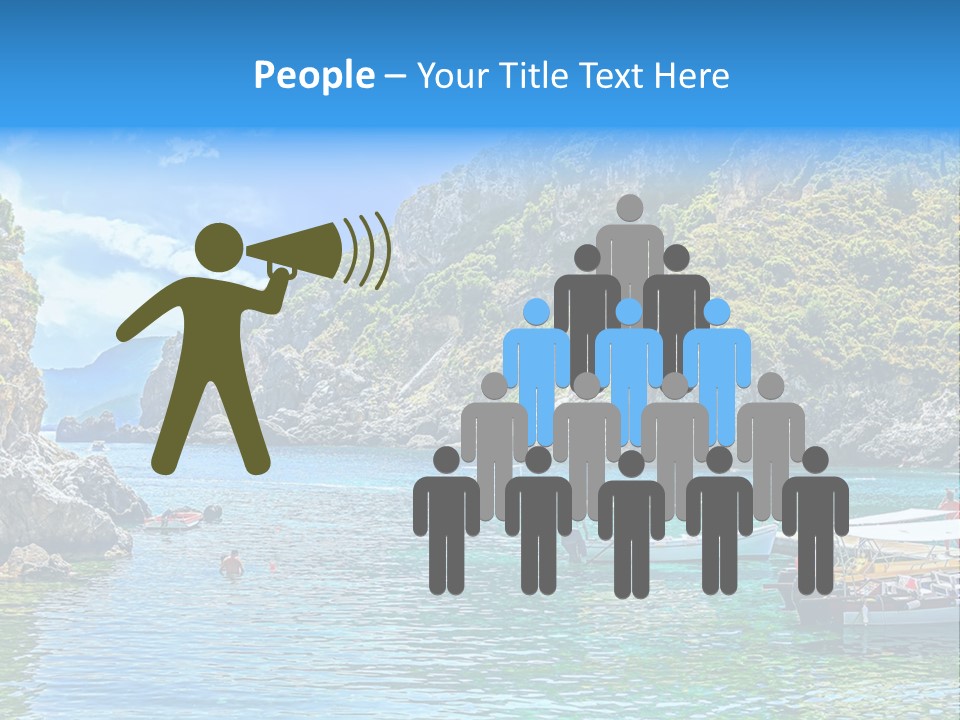 A Group Of Boats Floating On Top Of A Body Of Water PowerPoint Template