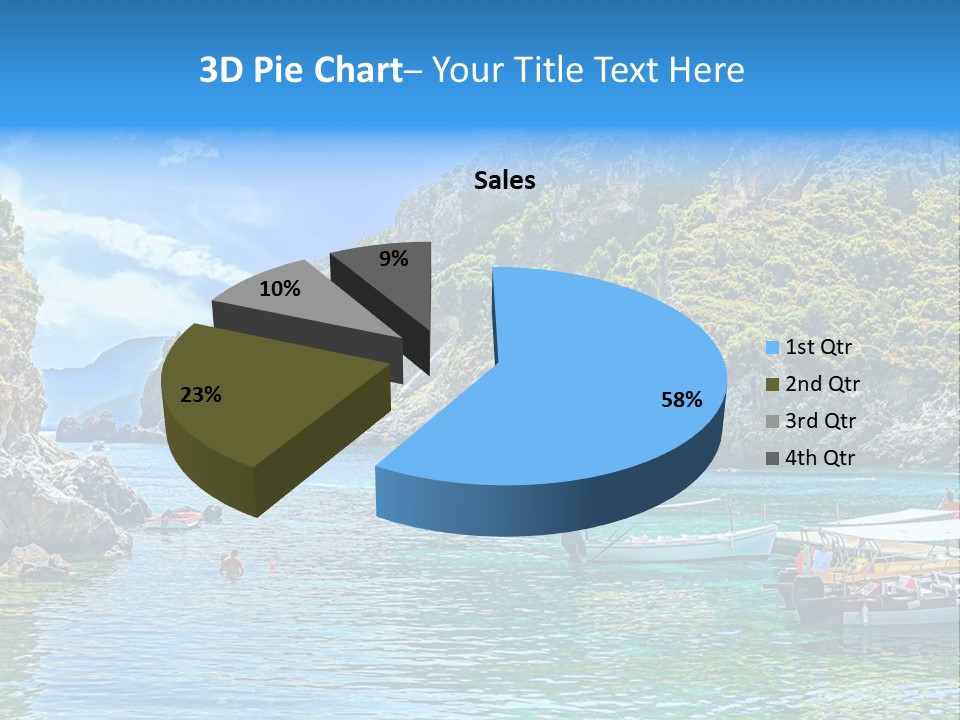 A Group Of Boats Floating On Top Of A Body Of Water PowerPoint Template