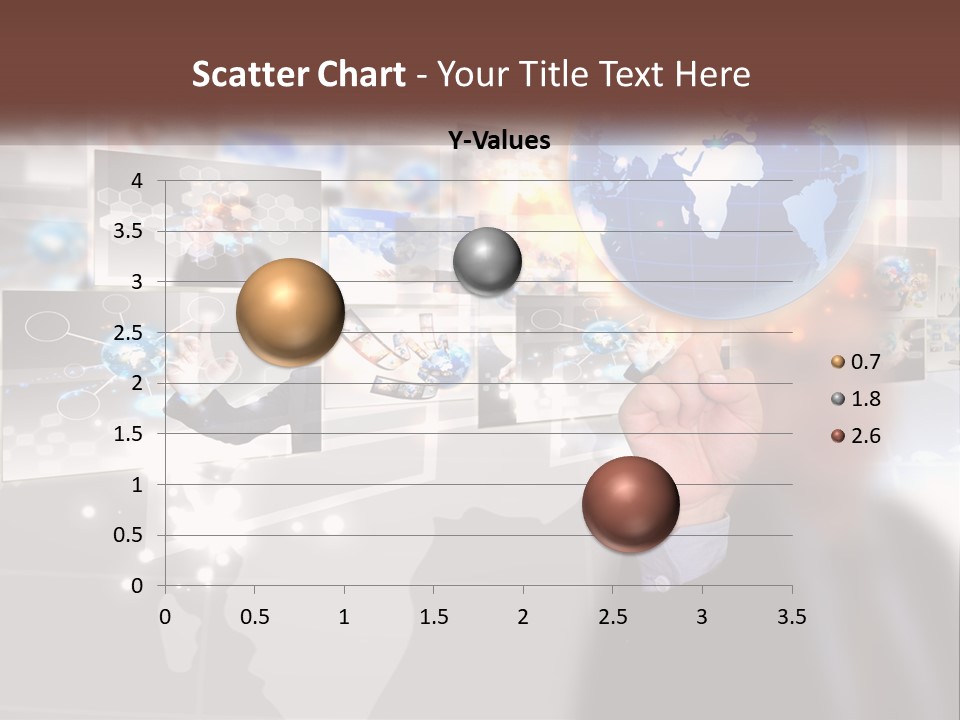 A Man Holding A Globe In His Hand PowerPoint Template