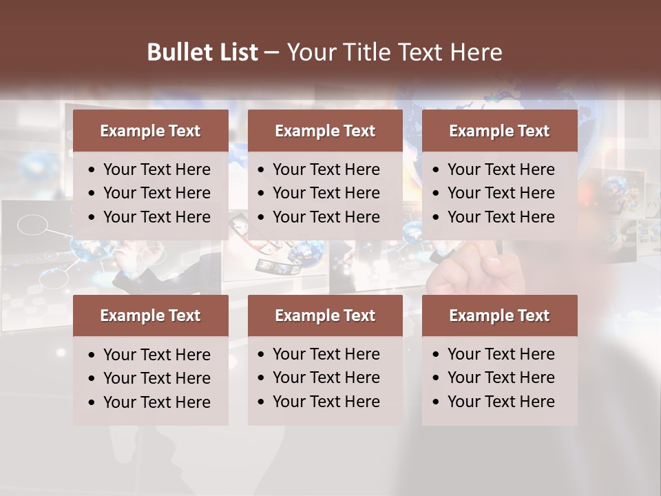 A Man Holding A Globe In His Hand PowerPoint Template