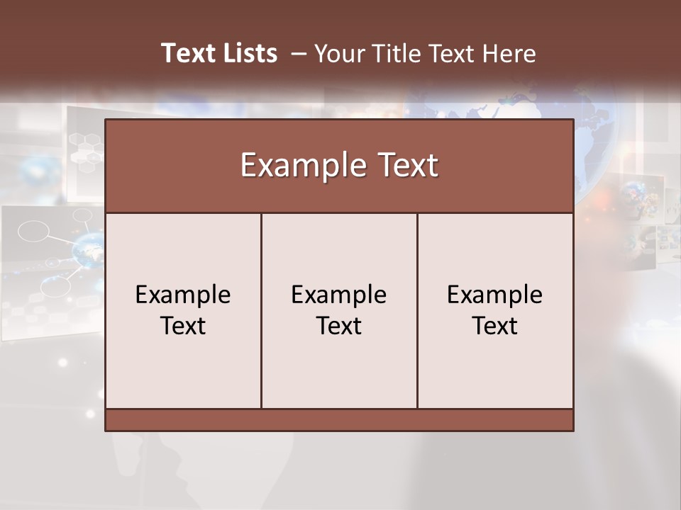 A Man Holding A Globe In His Hand PowerPoint Template
