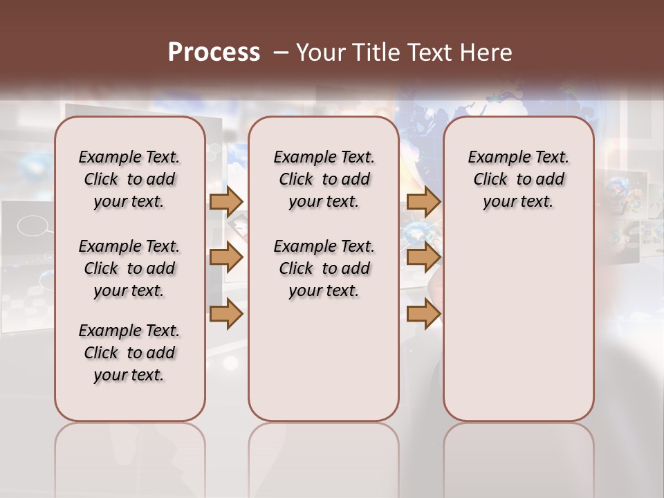 A Man Holding A Globe In His Hand PowerPoint Template