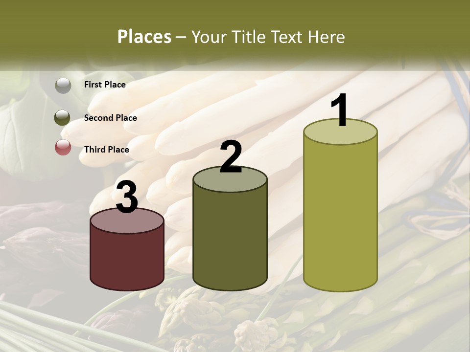 A Bunch Of White Asparagus Sitting On Top Of A Table PowerPoint Template