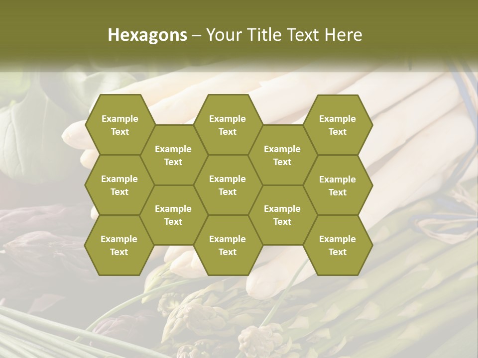 A Bunch Of White Asparagus Sitting On Top Of A Table PowerPoint Template