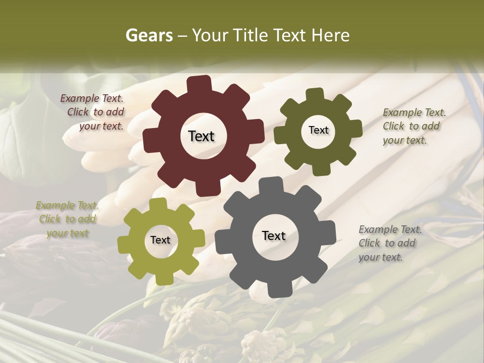 A Bunch Of White Asparagus Sitting On Top Of A Table PowerPoint Template