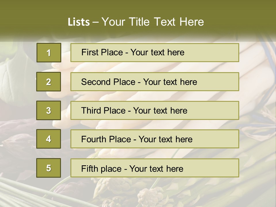 A Bunch Of White Asparagus Sitting On Top Of A Table PowerPoint Template