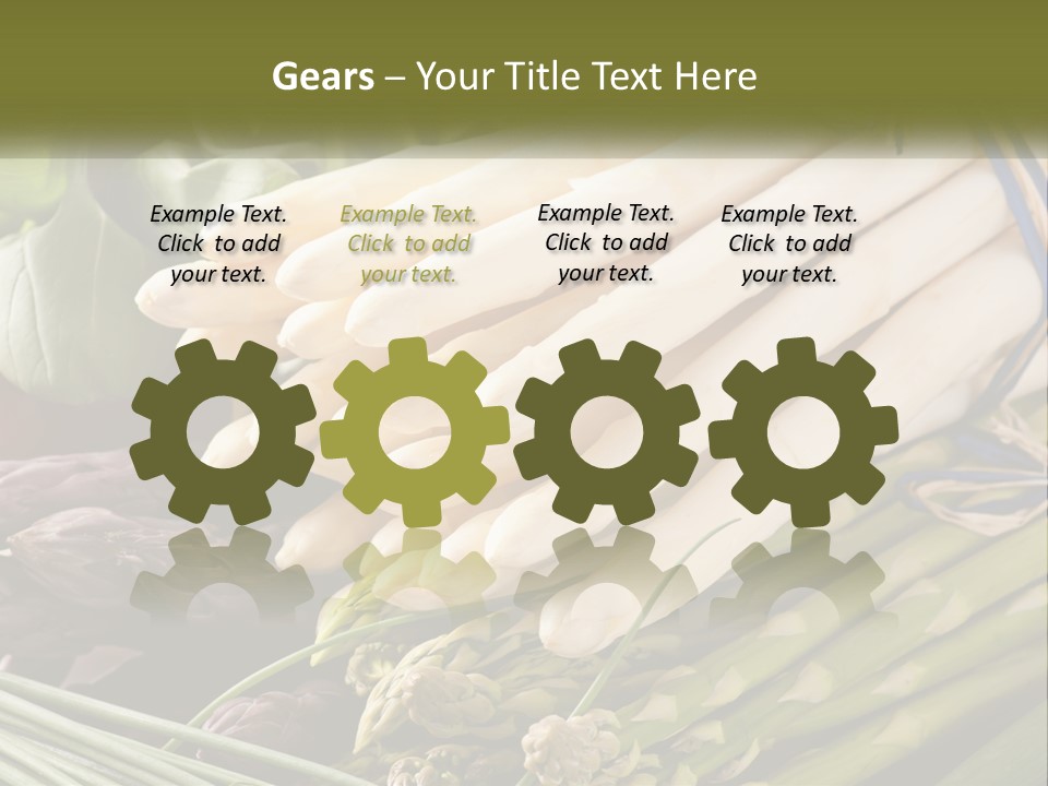 A Bunch Of White Asparagus Sitting On Top Of A Table PowerPoint Template