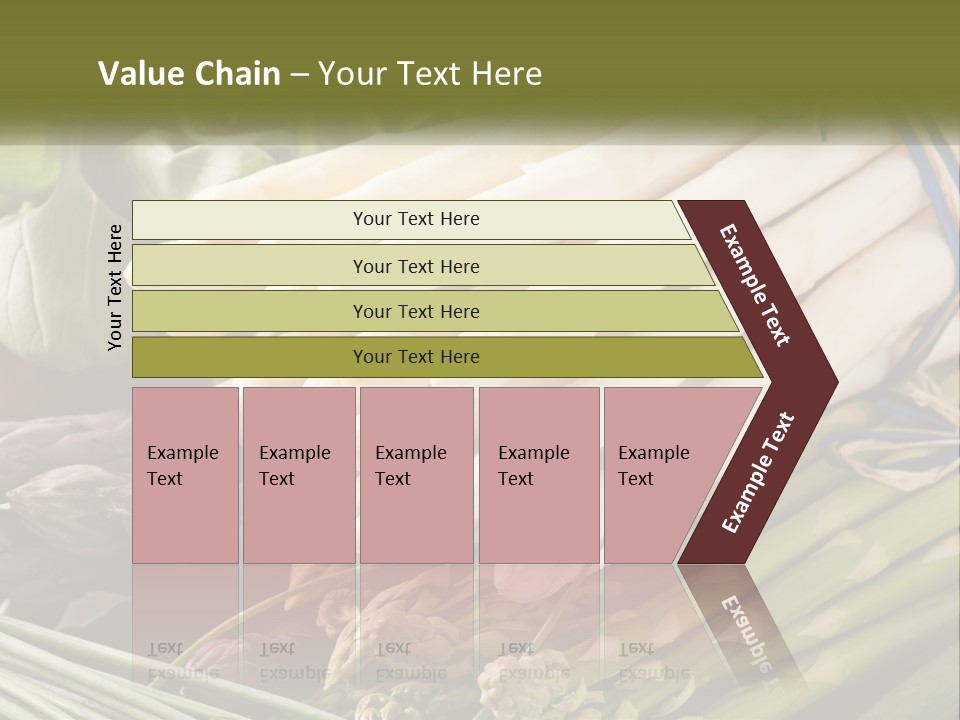 A Bunch Of White Asparagus Sitting On Top Of A Table PowerPoint Template