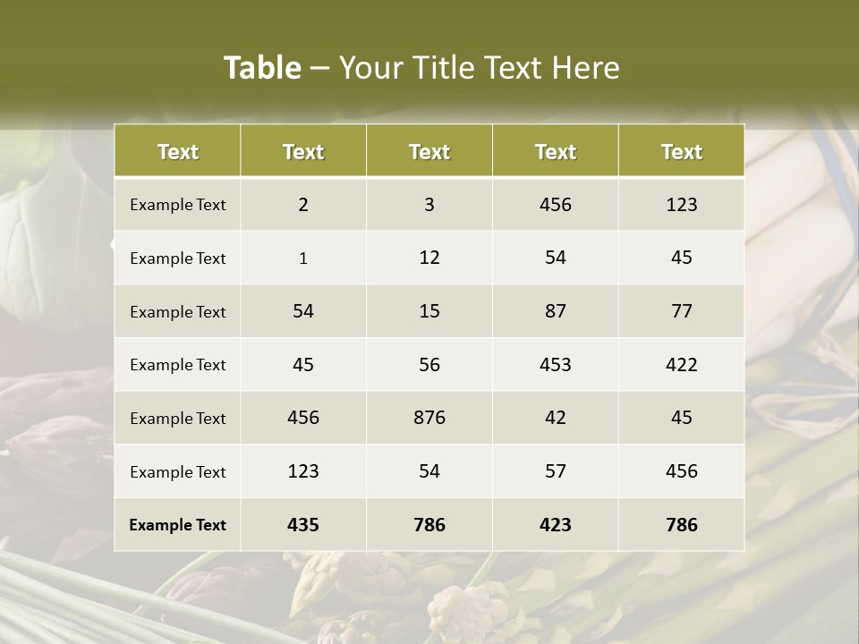 A Bunch Of White Asparagus Sitting On Top Of A Table PowerPoint Template